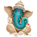 Rangoli Vinyl Religion Large Wall Sticker (Multicolor, 50 or 70 cm) | Grocsy