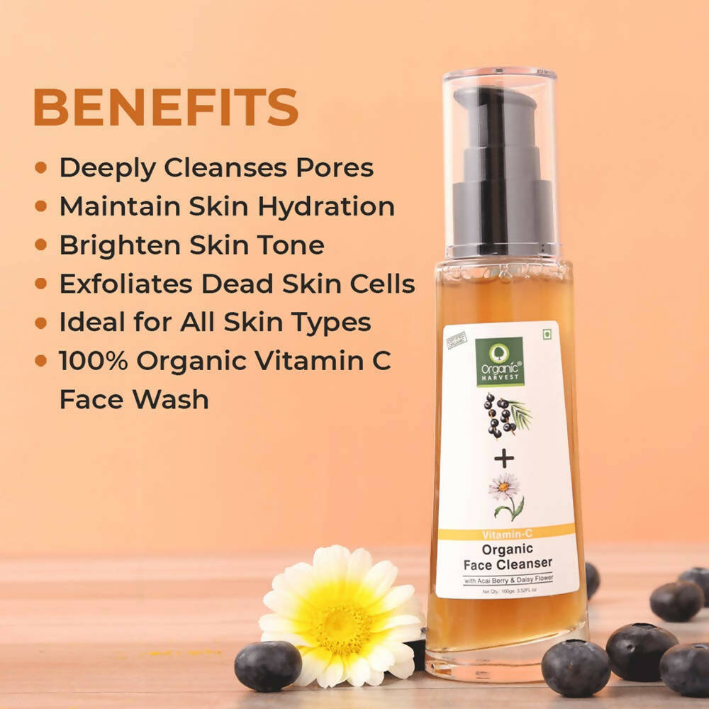 Organic Harvest Vitamin C Organic Face Cleanser | Grocsy