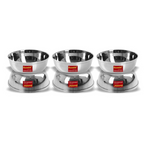 Sumeet Stainless Steel Heavy Gauge Bowl Set/Wati Set With Mirror Finish | Grocsy