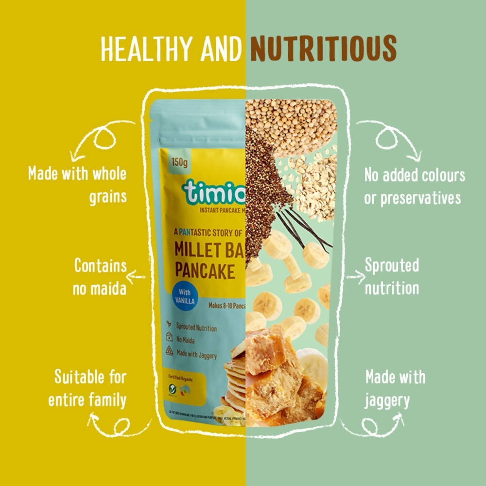 Timios Banana Millet Pancake with Vanilla | Grocsy