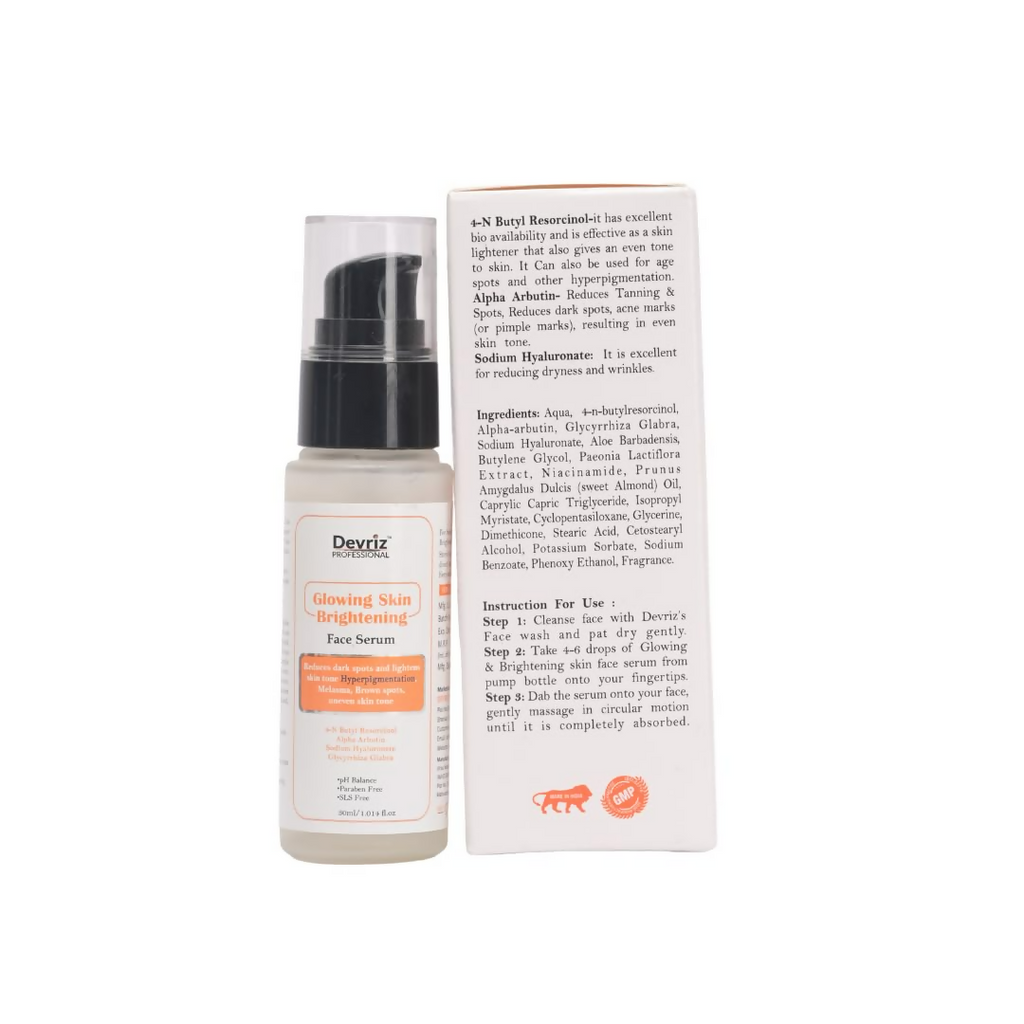 Devriz Professional Day Serum 2% Alpha Arbutin for Pigmentation Acne marks & Dark Spots Removal | Grocsy