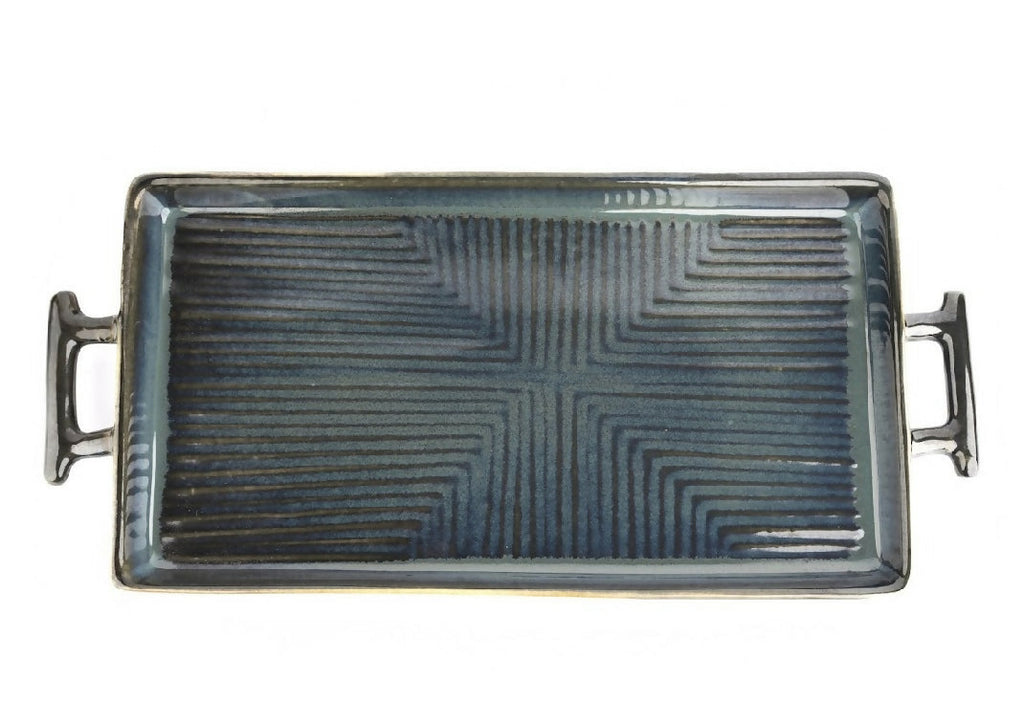 Simply Soho Obsidian Tide Platter | Grocsy