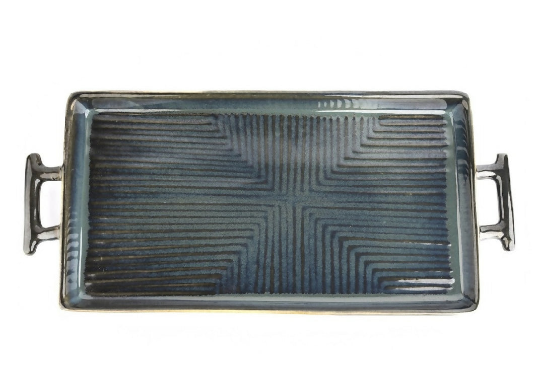 Simply Soho Obsidian Tide Platter | Grocsy