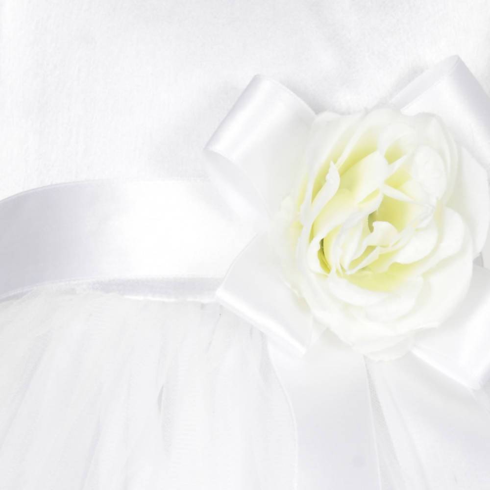 Asmaani Baby Girl's White Satin A-Line Maxi Full Length Dress (AS-DRESS_22001) | Grocsy