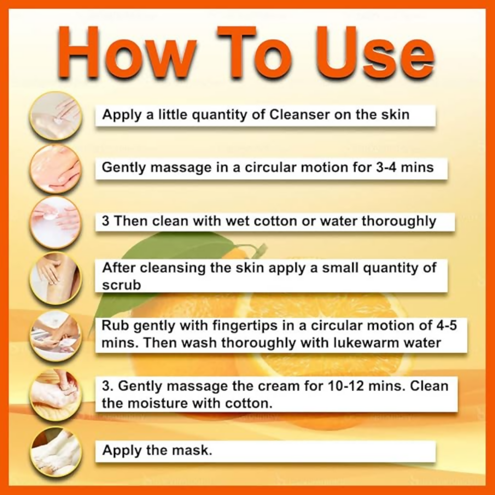 VedicAyurveda Manicure Pedicure Spa Kit Orange Peel Oil | Grocsy