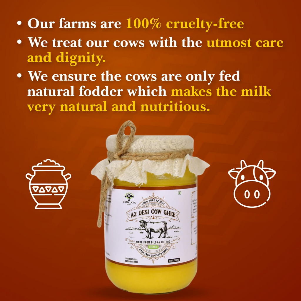 Vanalaya A2 Desi Cow Ghee Prepared By Traditional Bilona Method | Grocsy