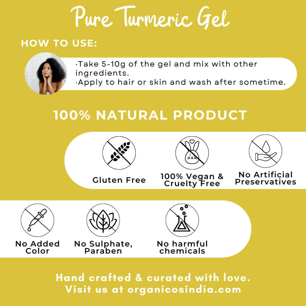 Organicos Pure Turmeric Gel | Grocsy