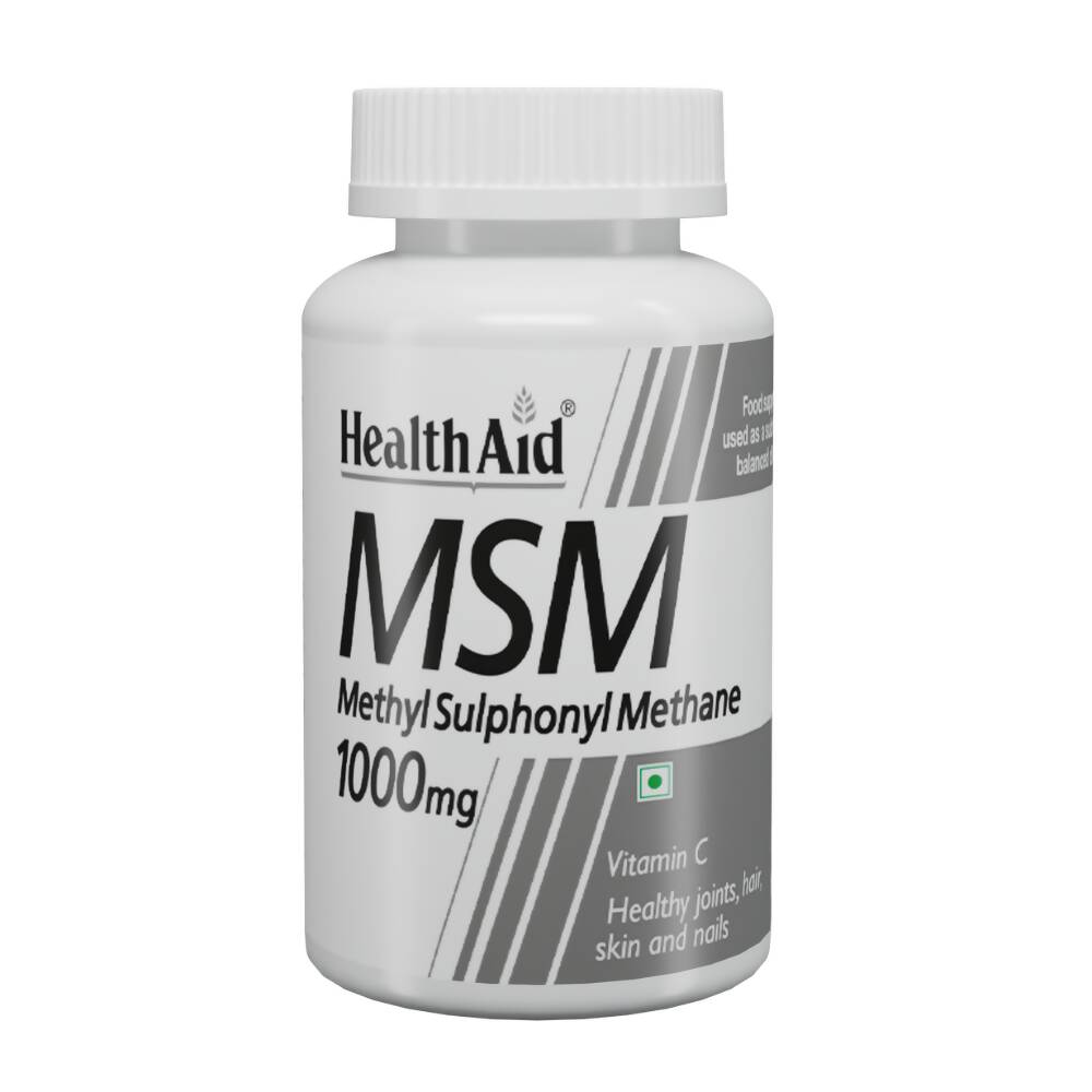 HealthAid MSM 1000 mg Tablets | Grocsy