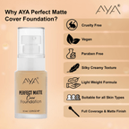 AYA Perfect Matte Cover Foundation - 01 Ivory | Grocsy