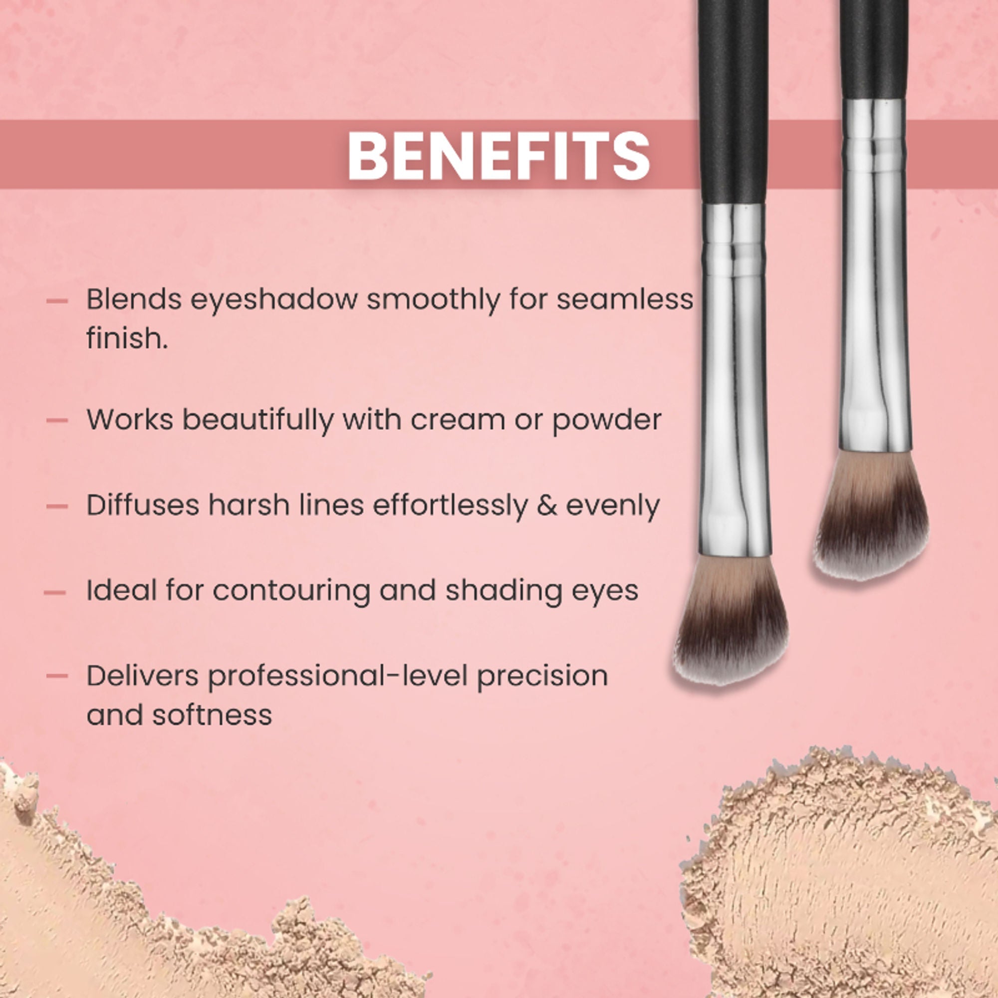 London Prime HD Eyeshadow Brush-LP311 ( Formerly London Pride Cosmetics ) | Grocsy