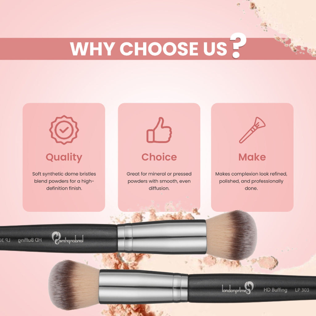 London Prime HD Buffing Brush-LP303 ( Formerly London Pride Cosmetics ) | Grocsy