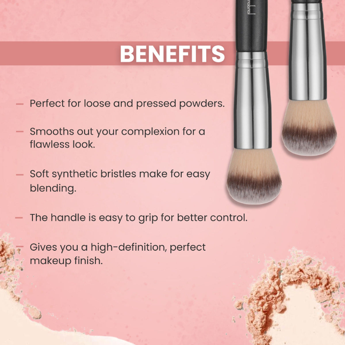 London Prime HD Buffing Brush-LP303 ( Formerly London Pride Cosmetics ) | Grocsy