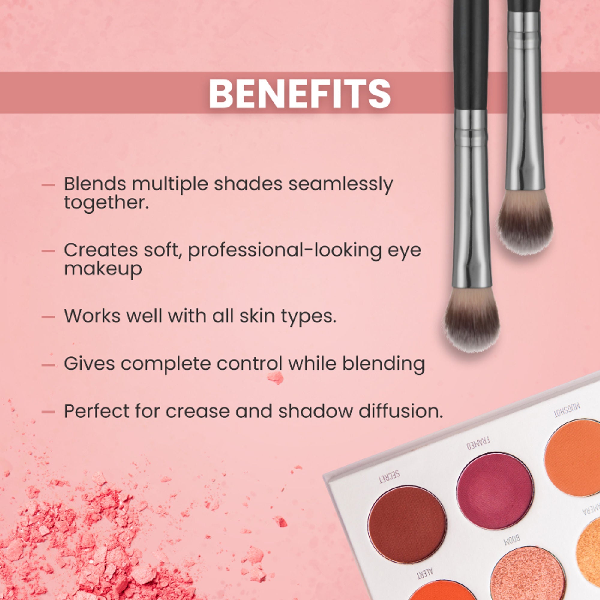London Prime HD Blending Brush-LP310 ( Formerly London Pride Cosmetics ) | Grocsy