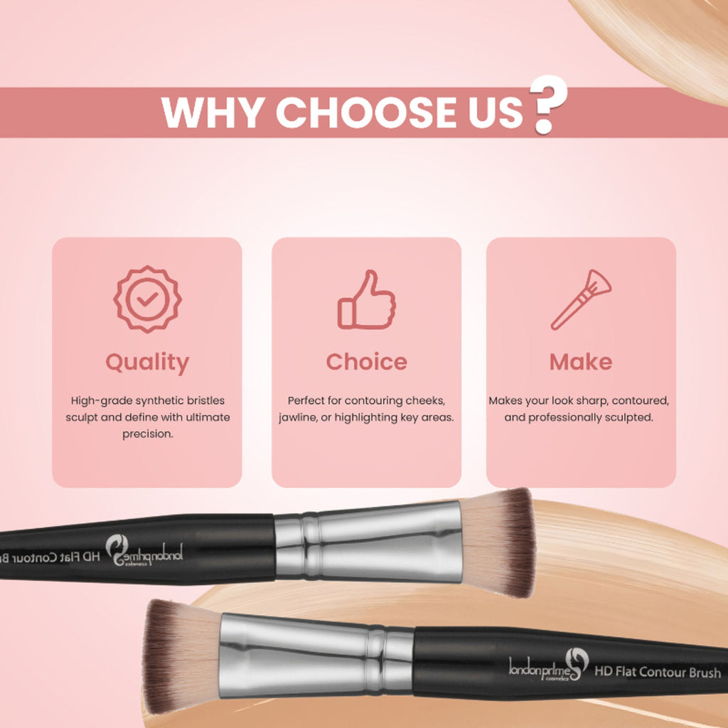 London Prime HD Flat Contour Brush-LP307 ( Formerly London Pride Cosmetics ) | Grocsy
