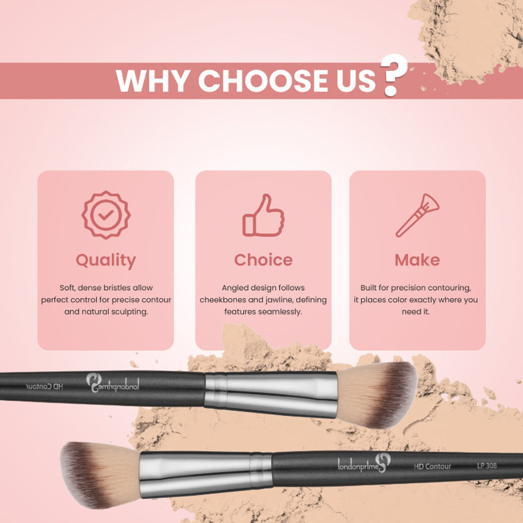 London Prime HD Contour Brush-LP308 ( Formerly London Pride Cosmetics ) | Grocsy