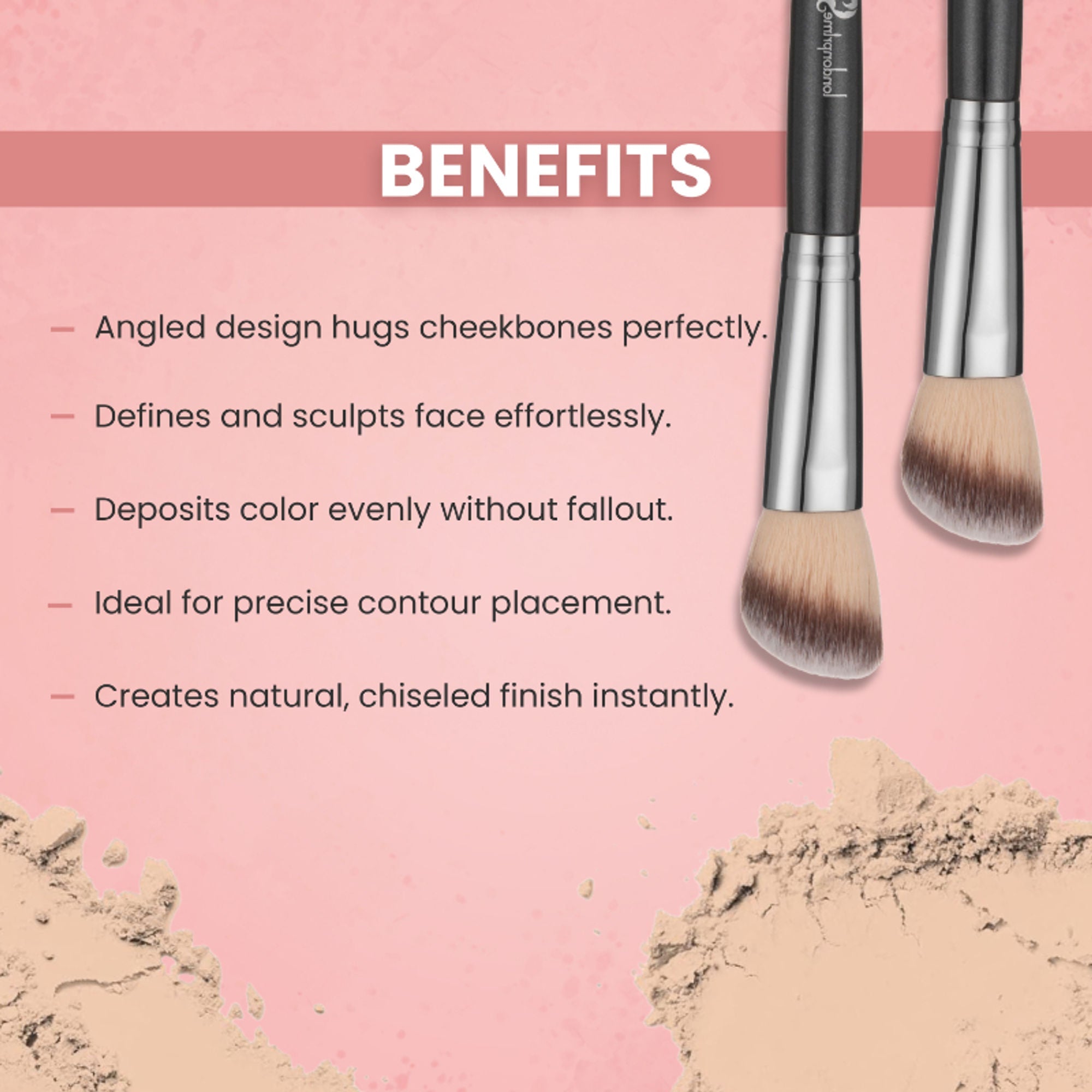London Prime HD Contour Brush-LP308 ( Formerly London Pride Cosmetics ) | Grocsy