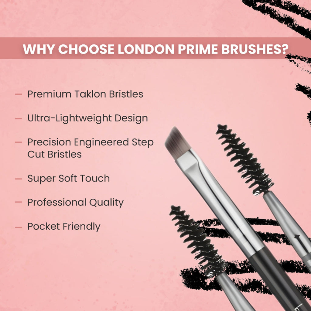 London Prime HD Brow And Angular Brush-LP313 ( Formerly London Pride Cosmetics ) | Grocsy