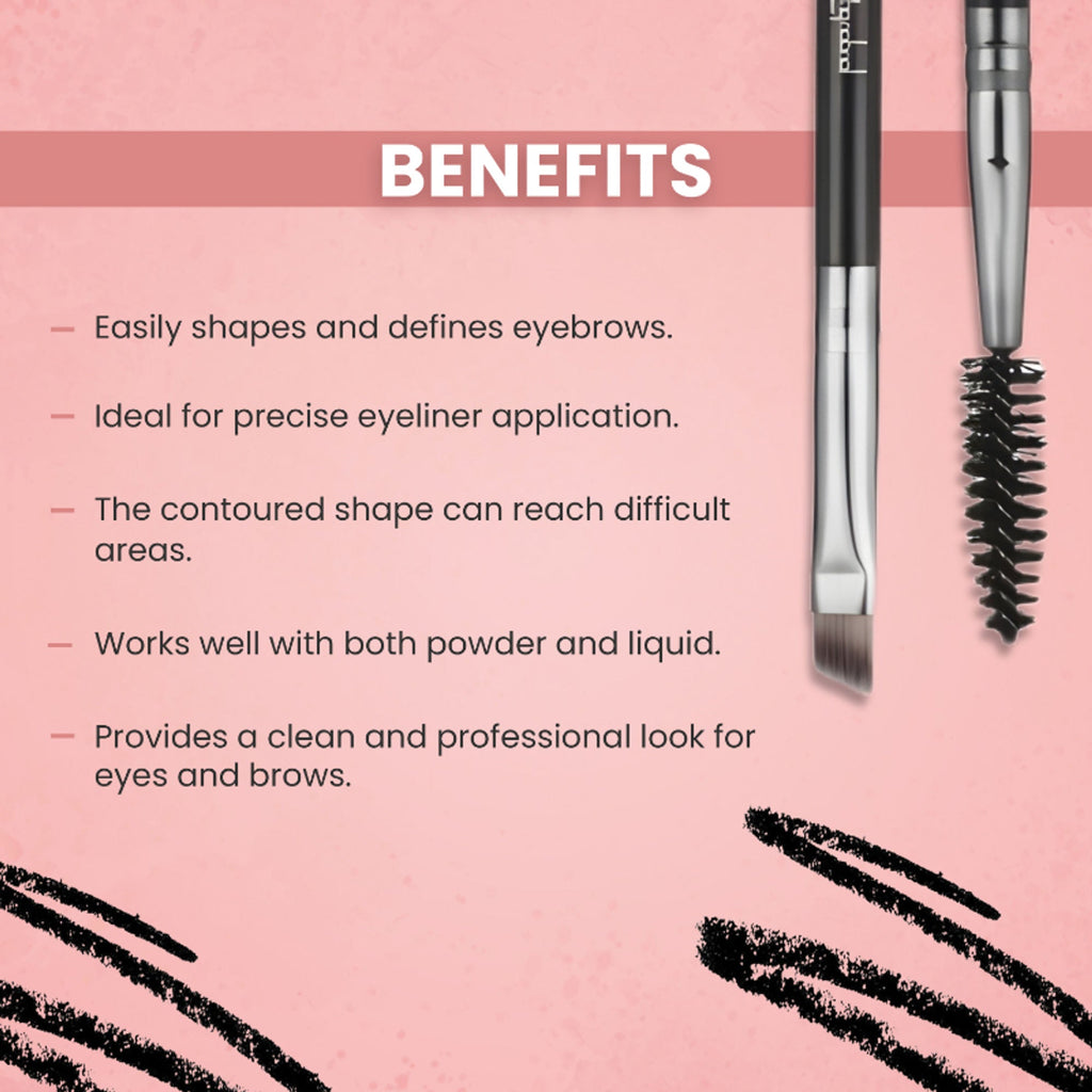 London Prime HD Brow And Angular Brush-LP313 ( Formerly London Pride Cosmetics ) | Grocsy