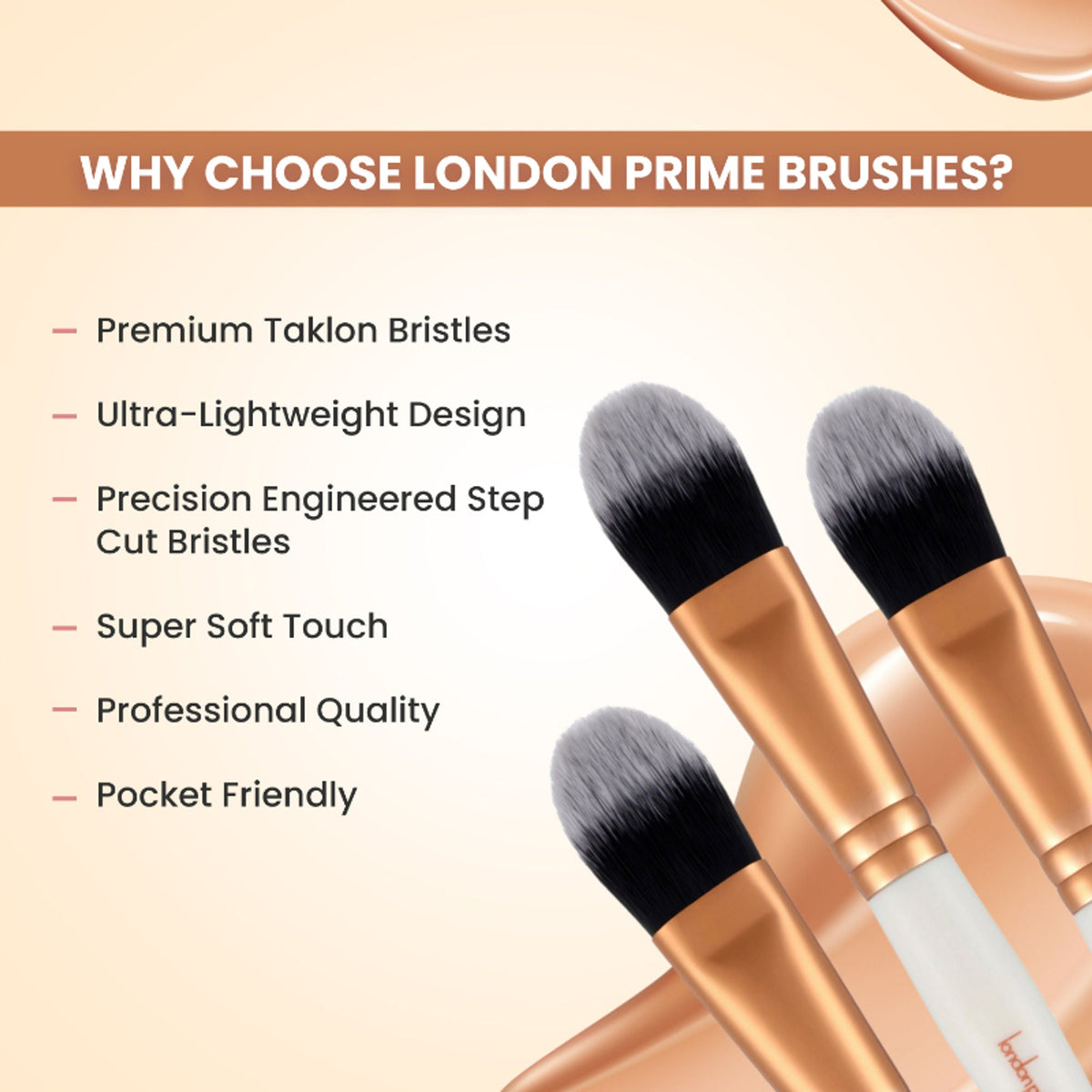 London Prime Cosmetics GS Foundation Brush | Grocsy