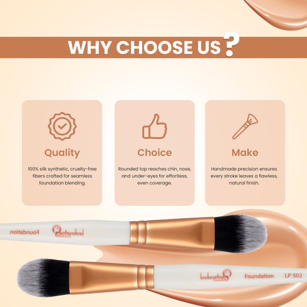 London Prime Cosmetics GS Foundation Brush | Grocsy
