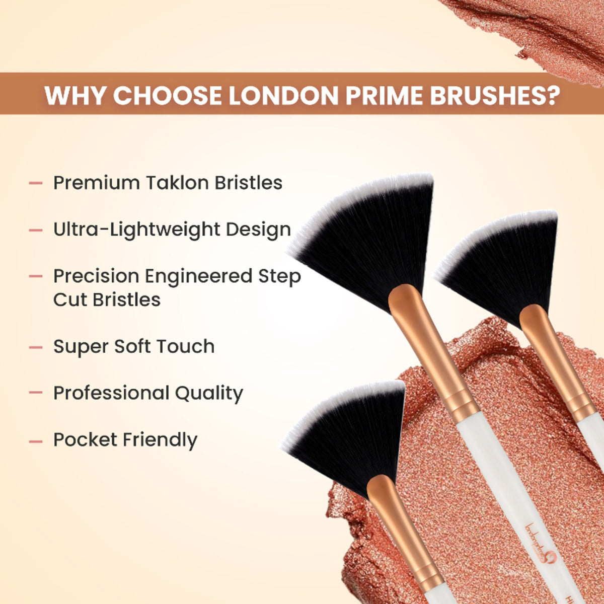 London Prime Cosmetics GS Highlighter Brush | Grocsy
