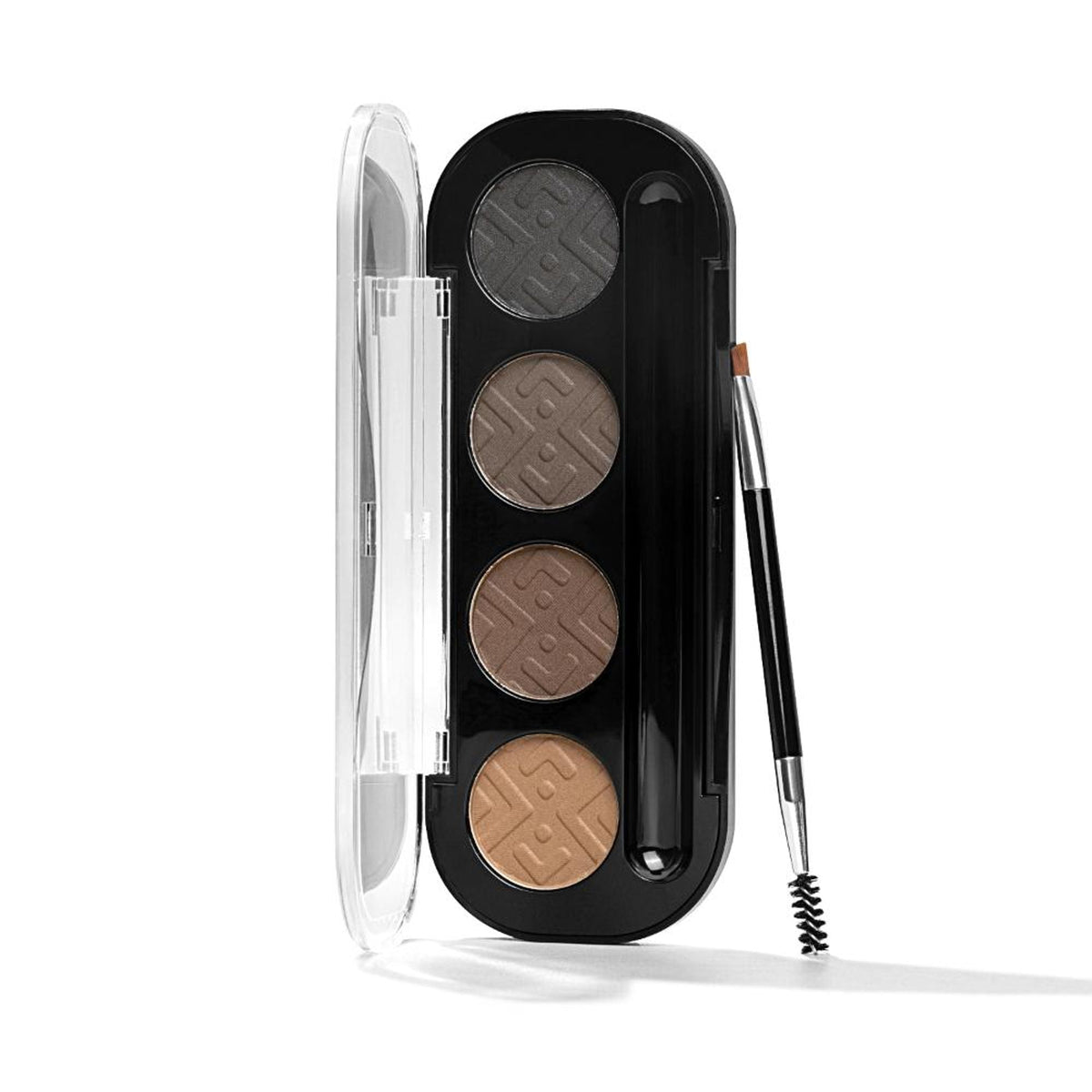 PAC Studio Eyebrow Definer Palette 4 colors - Fine Powder Formula With 2-in-1 Angled Spoolie Brush | Grocsy