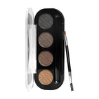PAC Studio Eyebrow Definer Palette 4 colors - Fine Powder Formula With 2-in-1 Angled Spoolie Brush | Grocsy