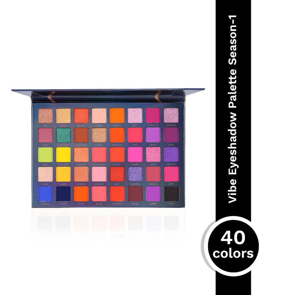 PAC Studio Vibe Eyeshadow Palette X40 Season 1 - Blendable Formula, Intense Color Payoff, Richly Pigmented | Grocsy