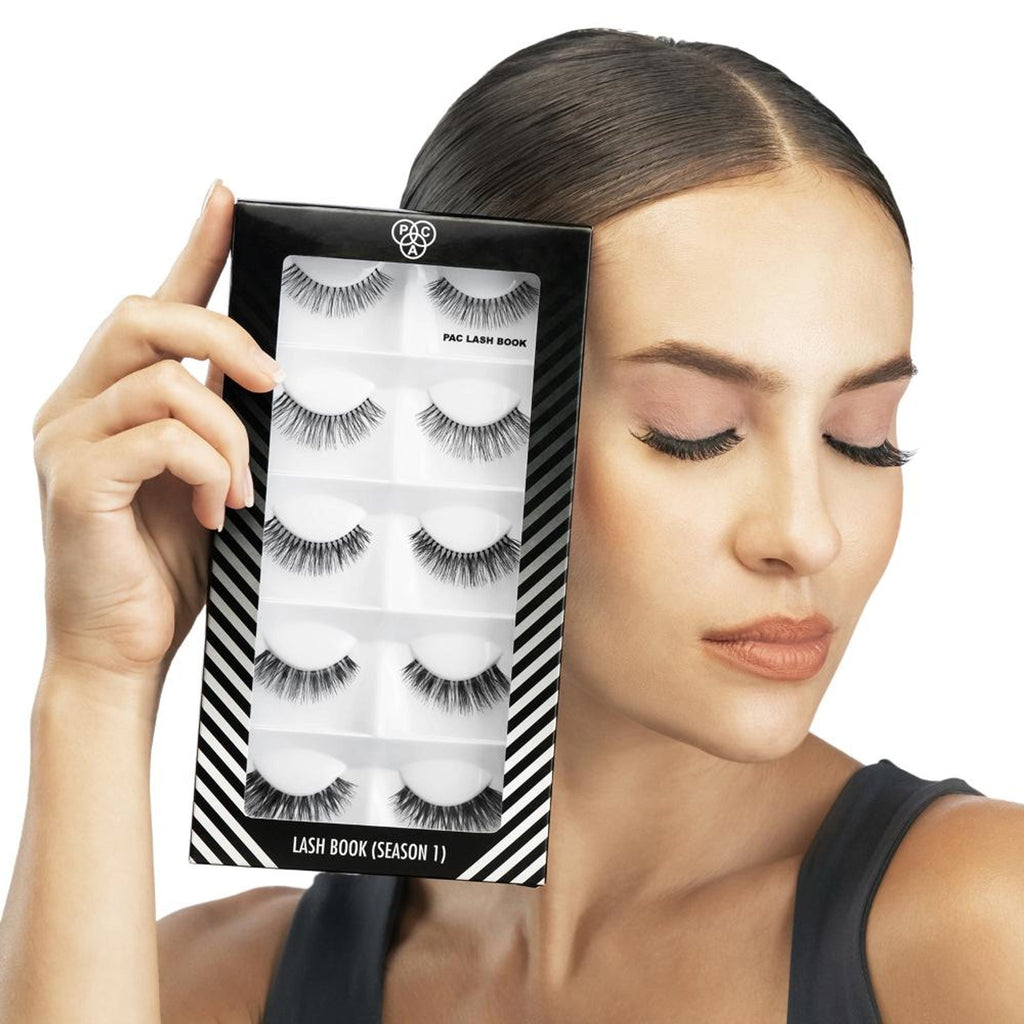 PAC Studio Lash Book Season 1 - Mix of Natural & Bold Lashes, Reusable up to 12X, Lightweight All-Day Wear | Grocsy