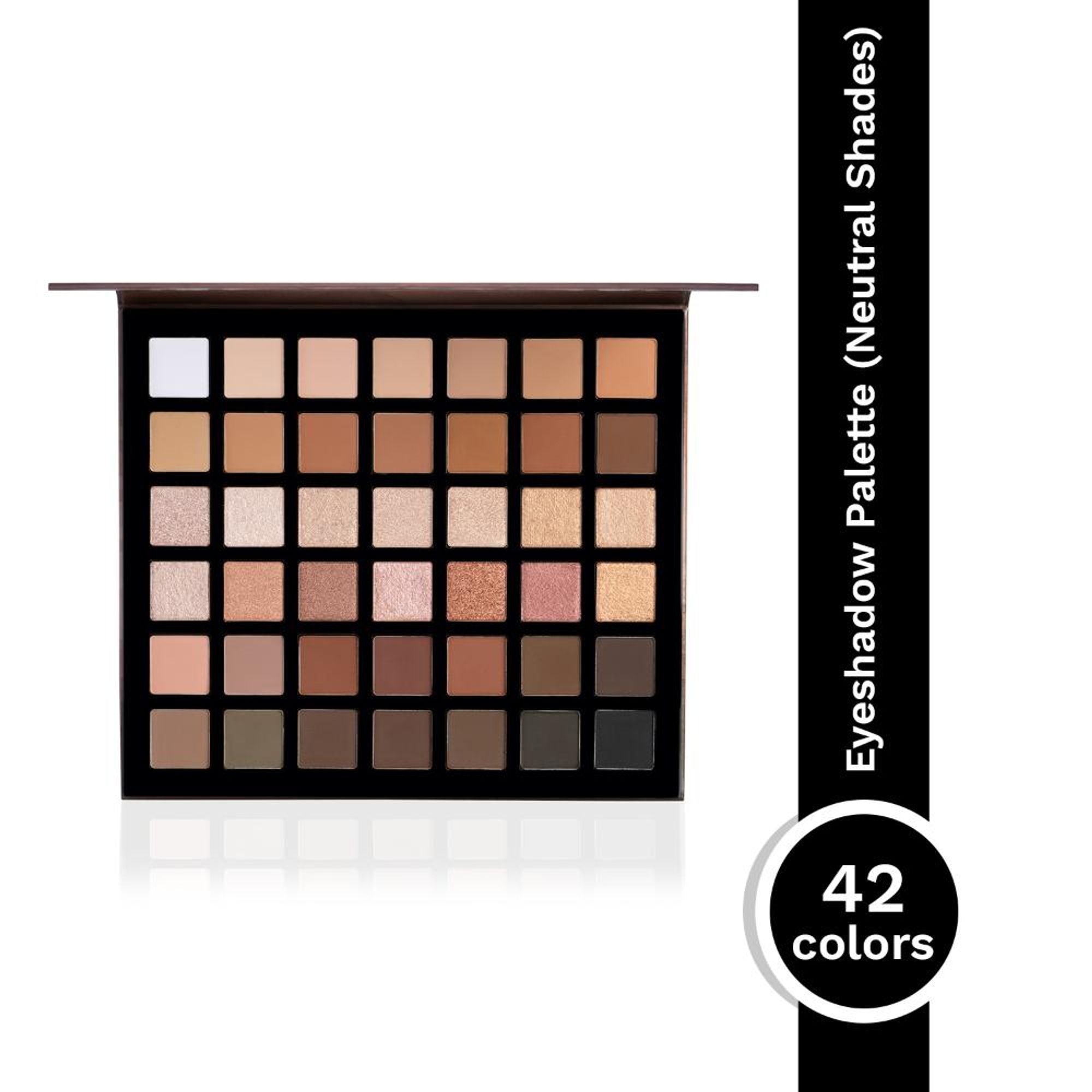 PAC Studio Prism Eyeshadow Palette X42 Neutrals - High Impact Mattes Pearls & Shimmers, Blendable Formula | Grocsy