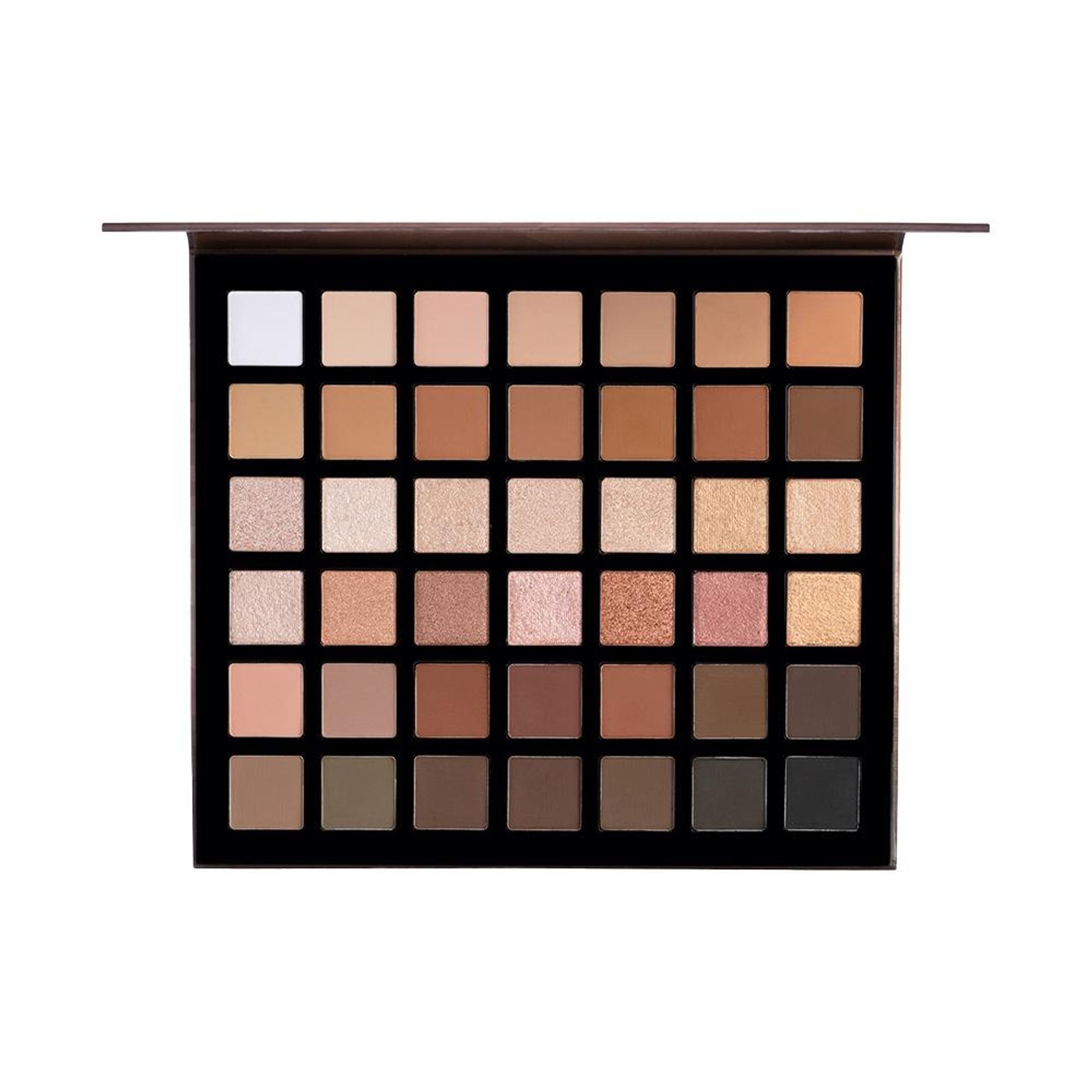 PAC Studio Prism Eyeshadow Palette X42 Neutrals - High Impact Mattes Pearls & Shimmers, Blendable Formula | Grocsy