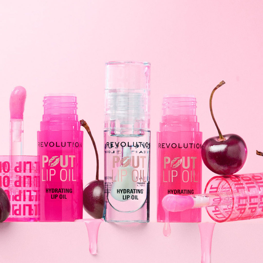 Makeup Revolution Pout Lip Oil - Lychee Clear | Grocsy