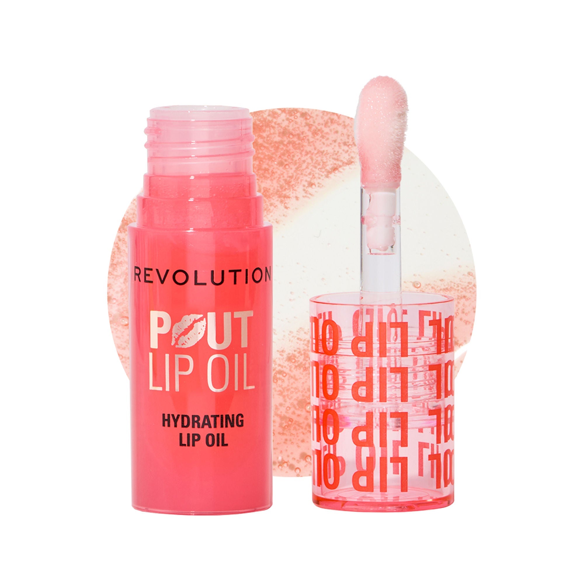 Makeup Revolution Pout Lip Oil - Juicy Peach | Grocsy