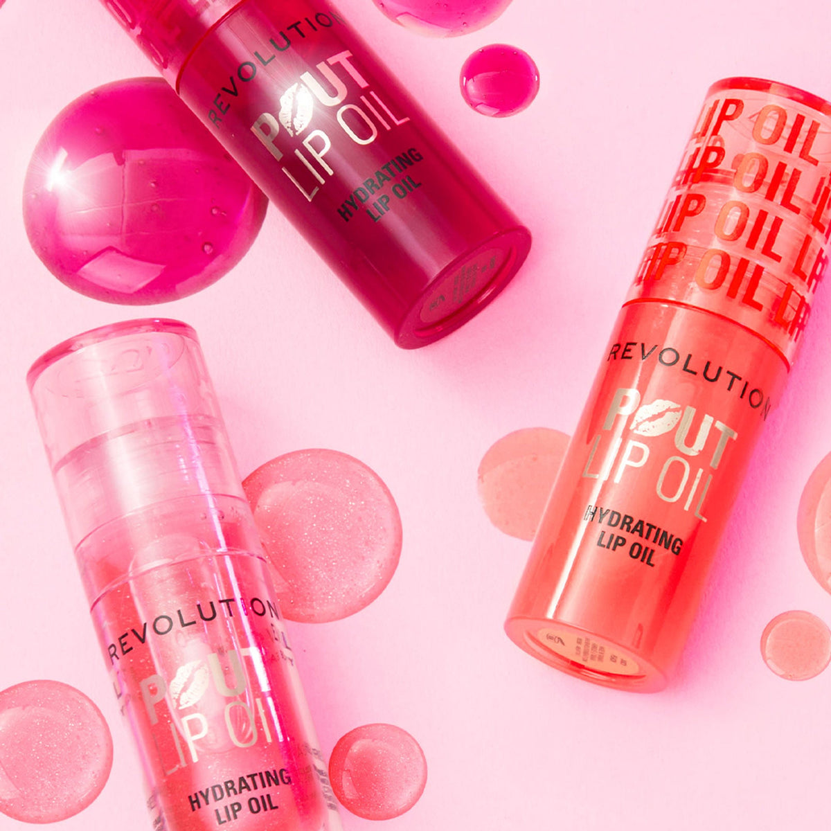 Makeup Revolution Pout Lip Oil - Juicy Peach | Grocsy