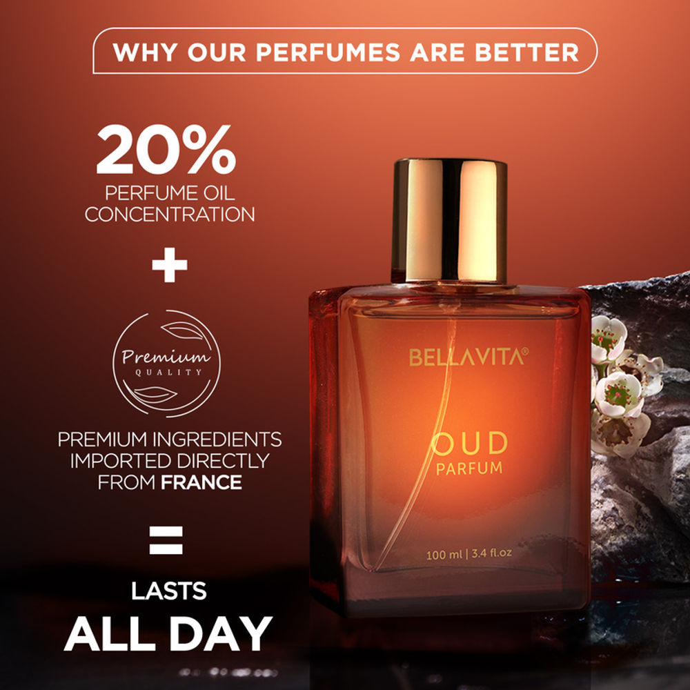 Bella Vita Oud Parfum Intense Unisex Perfume For Men & Women | Grocsy