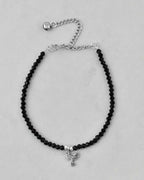 VOJ Set of 2 Bird Black Beads Anklet | Grocsy