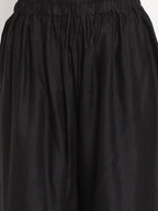 TAG 7 Women Black & Pink Set of 2 Flared Ethnic Palazzos | Grocsy