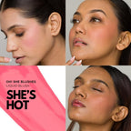 IRIS COSMETICS Oh! She Blushes Liquid Blush - Bright Pink | Grocsy