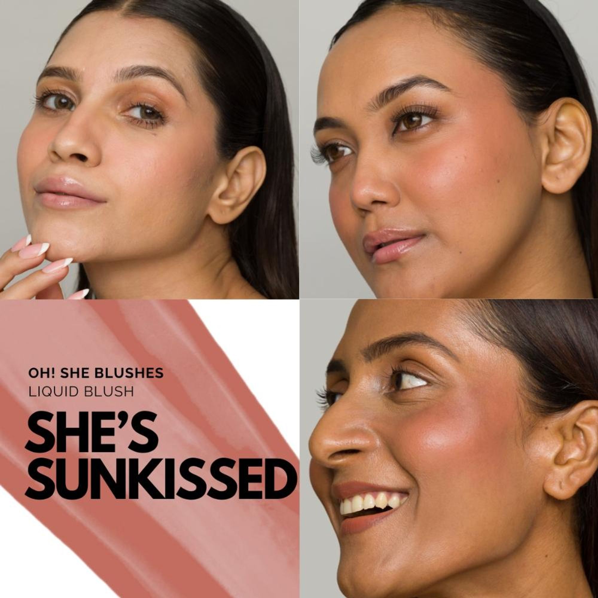 IRIS COSMETICS Oh! She Blushes Liquid Blush - Warm Brown | Grocsy