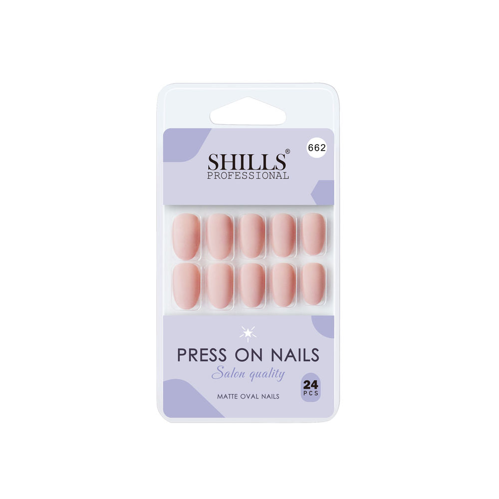 Shills Professional Reusable Press On Nails Oval - SPN662 | Grocsy