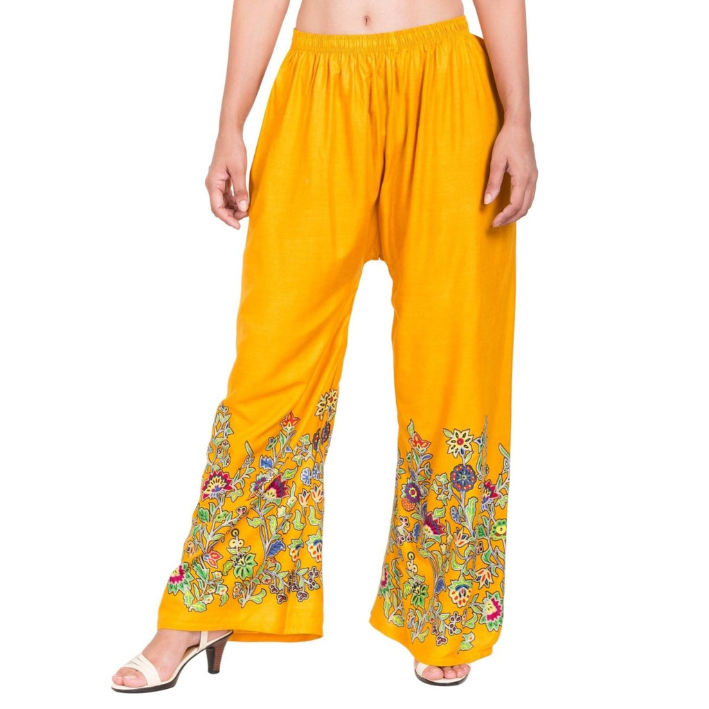 Asmaani Mustard Color Digital Print Sarara | Grocsy