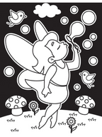 Dreamland Publications Little Fairy Neon Colour and Sticker Dots Book Over 500 Stickers For Kids | Grocsy
