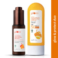Plum Bestselling Vitamin C & Alpha Arbutin Sun Protect Duo - For Tan Protection & Glowing Skin | Grocsy