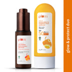 Plum Bestselling Vitamin C & Alpha Arbutin Sun Protect Duo - For Tan Protection & Glowing Skin | Grocsy