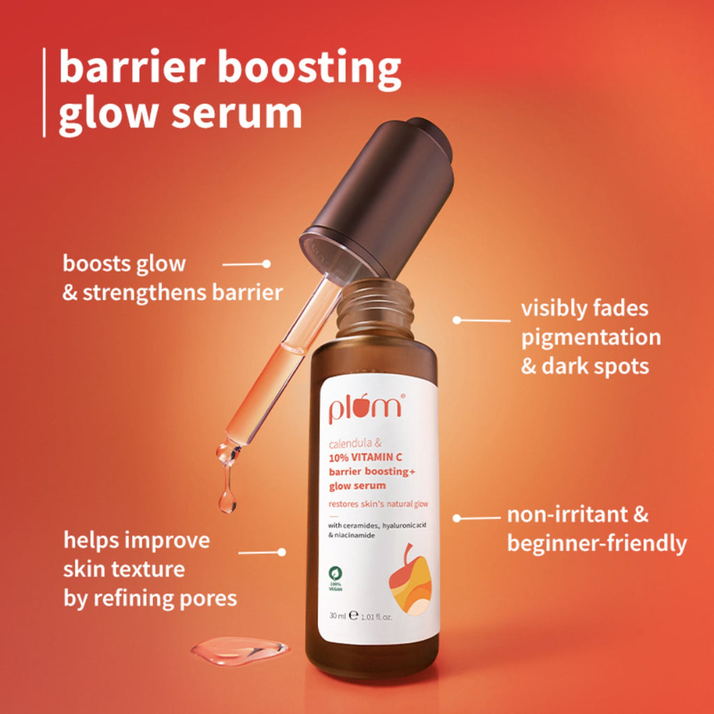 Plum Bestselling Vitamin C & Alpha Arbutin Sun Protect Duo - For Tan Protection & Glowing Skin | Grocsy