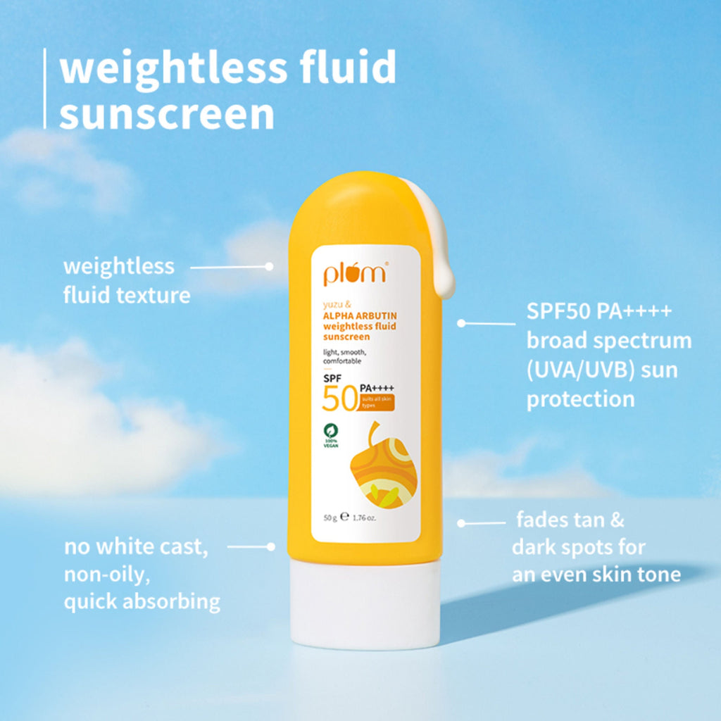 Plum Bestselling Vitamin C & Alpha Arbutin Sun Protect Duo - For Tan Protection & Glowing Skin | Grocsy