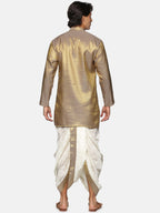 Sethukrishna Men Blue Kurta with Dhoti Pants | Grocsy