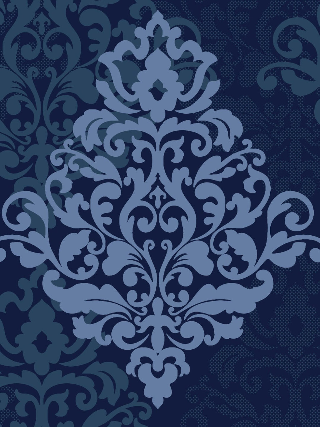 My Room Navy Blue Ethnic Printed 144 TC Super King Bedsheet with 2 Pillow Covers | Grocsy