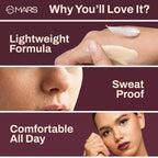MARS Cosmetics SPF30 PA+++ Zero Blend Weightless Foundation - 03 Cashew Delight | Grocsy