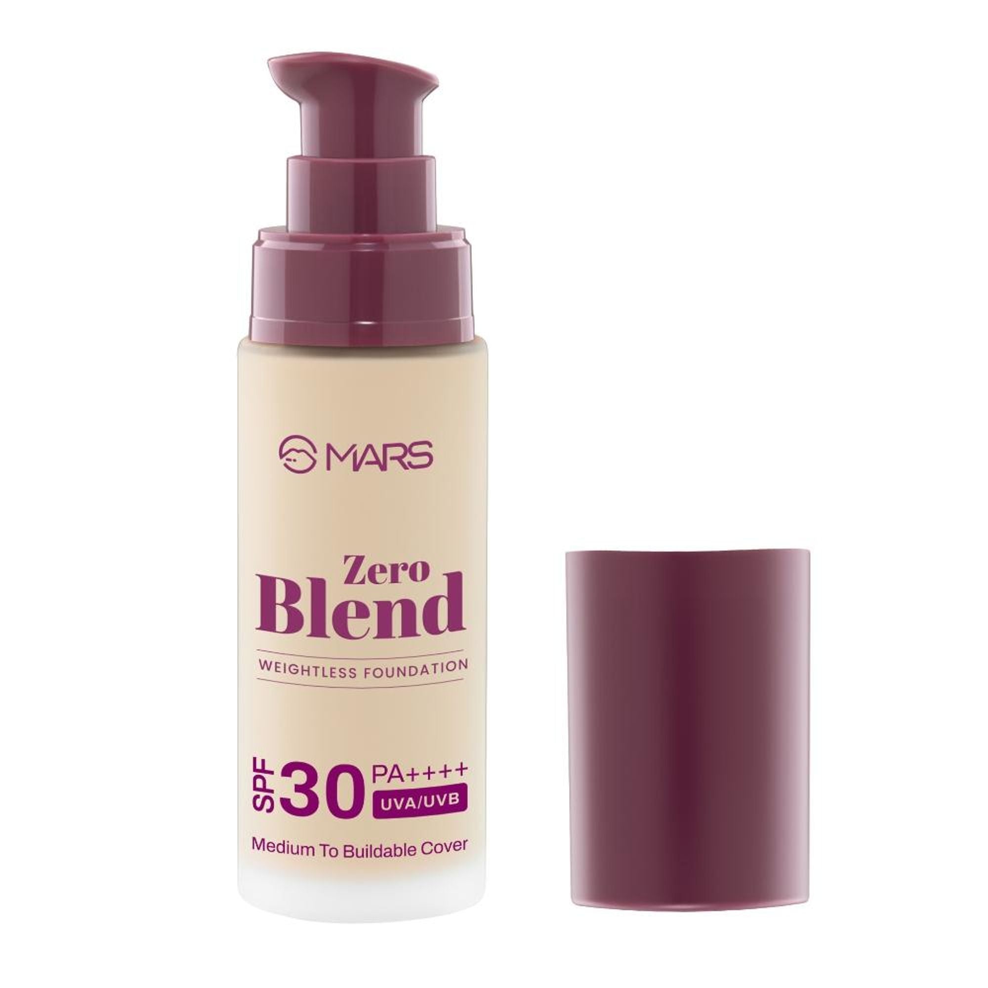 MARS Cosmetics SPF30 PA+++ Zero Blend Weightless Foundation - 03 Cashew Delight | Grocsy